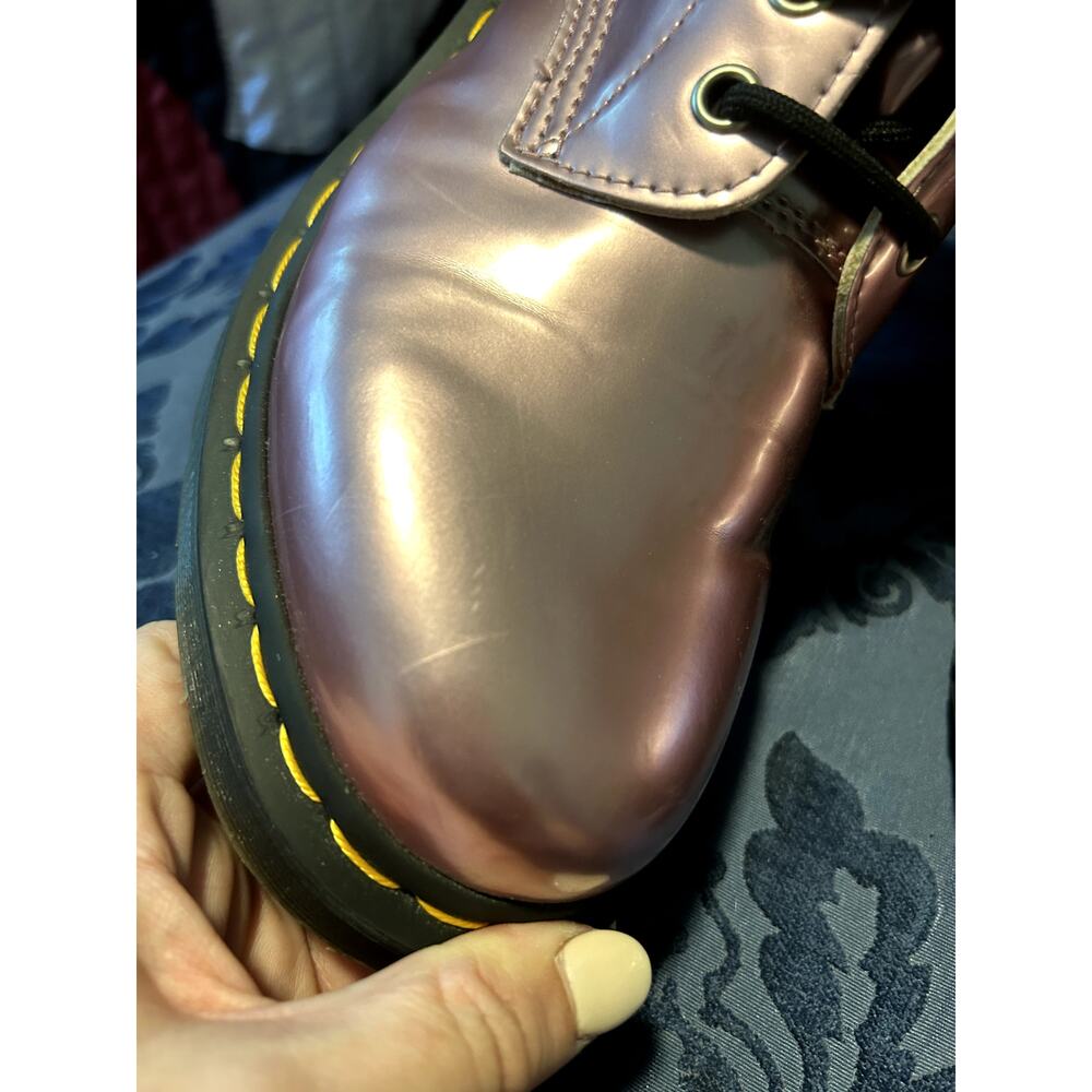 Dr Martens Metallic Barbie Pink Vegan Leather size 9/EU 41 - Picture 6 of 9